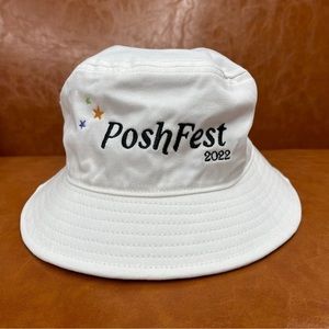 Poshmark PoshFest 2022 Rare Hard to Find Bucket Hat White